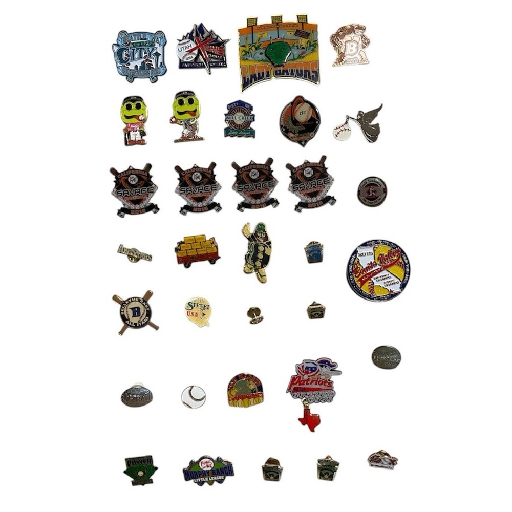 Baseball Pin Lot 33 Little League Enamel Brooch Pinback California Savage Sport